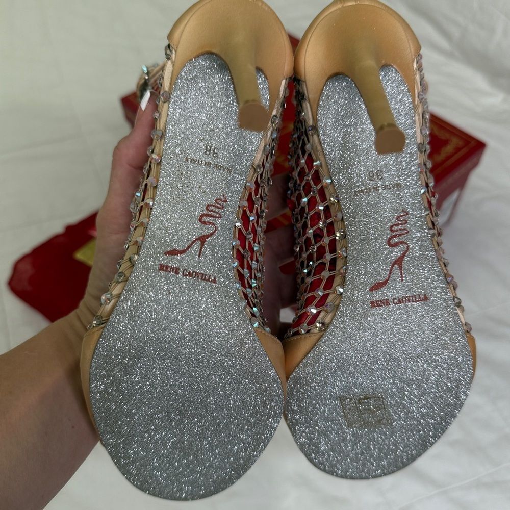 NEW René Caovilla Galaxia Sandals (Heels) Size 8 - Picture 5 of 9